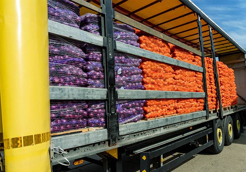 Food being transported