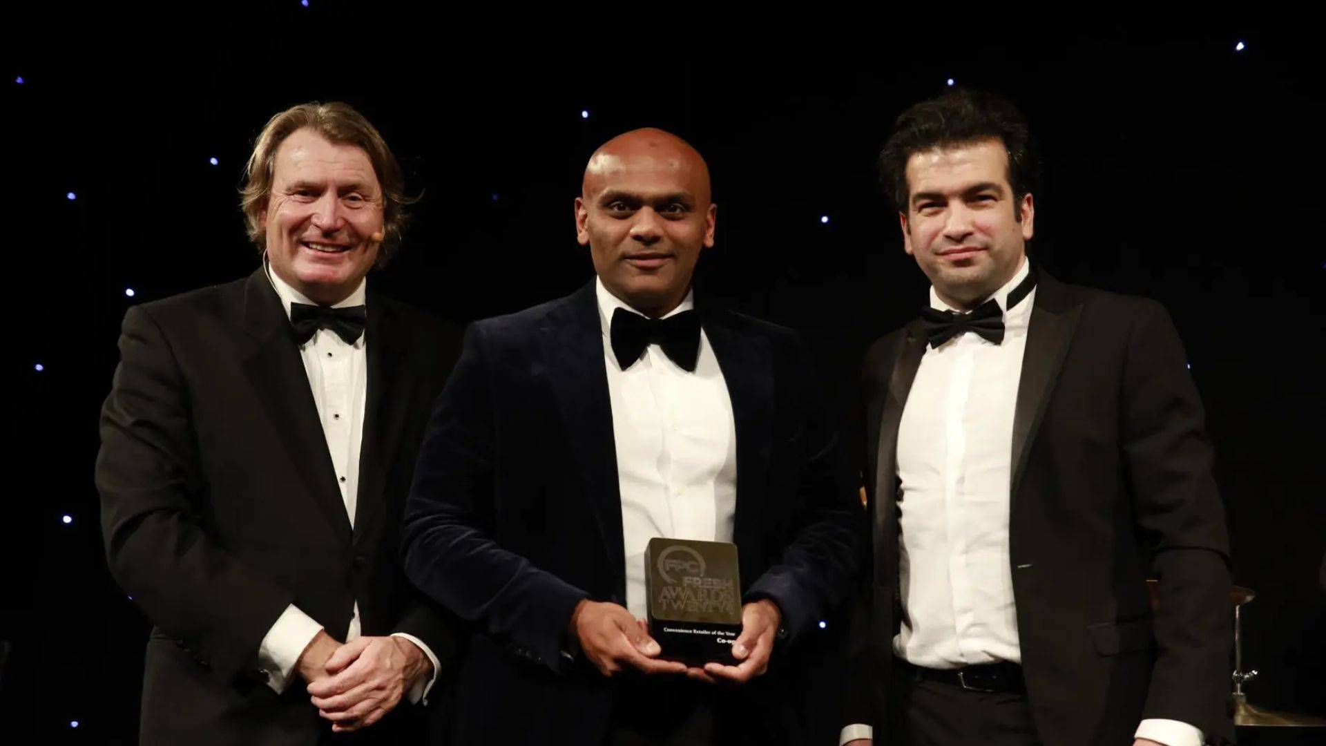 Digipal’s Mattan David pictured with two fellow guests at a previous FPC Fresh Awards ceremony.